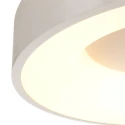 Steinhauer Plafondarmatuur RINGLEDE - Ø 30CM klein, rond, direct / indirect IP20, zilver geborsteld dimbaar