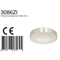 Steinhauer Plafondarmatuur RINGLEDE - Ø 30CM klein, rond, direct / indirect IP20, zilver geborsteld dimbaar