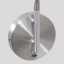 Steinhauer Wandarmatuur NATASJA met schakelaar, met flexibele arm GU10 IP20, staal geborsteld dimbaar