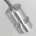 Steinhauer Wandarmatuur NATASJA met schakelaar, met flexibele arm GU10 IP20, staal geborsteld dimbaar