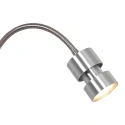 Steinhauer Wandarmatuur NATASJA met schakelaar, met flexibele arm GU10 IP20, staal geborsteld dimbaar