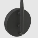 Steinhauer wall luminaire NATASJA with switch, with flex arm GU10 IP20, black matt dimmable