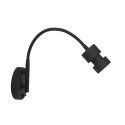 Steinhauer wall luminaire NATASJA with switch, with flex arm GU10 IP20, black matt dimmable
