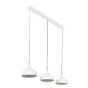Mexlite Pendelarmatuur BJORR 3-vlams E27 IP20, wit mat dimbaar