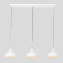 Mexlite Pendelarmatuur BJORR 3-vlams E27 IP20, wit mat dimbaar