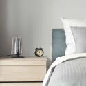 Steinhauer table lamp ANCILLA 1 flame, short, with switching function, conical E27 IP20, black matt dimmable