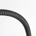 Staande lamp SERPENT met flexibele arm, met aanraakdimmer IP20, staal geborsteld dimbaar