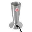 Mexlite Tafelarmatuur VOLCAN met schakelaar, conisch E14 IP20, staal geborsteld 
