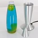 Mexlite Tafelarmatuur VOLCAN met schakelaar, conisch E14 IP20, staal geborsteld 