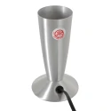 Mexlite Tafelarmatuur VOLCAN met schakelaar, conisch E14 IP20, staal geborsteld 
