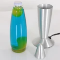 Mexlite Tafelarmatuur VOLCAN met schakelaar, conisch E14 IP20, staal geborsteld 