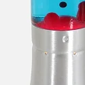 Tafelarmatuur VOLCAN cilindrisch, met schakelaar E14 IP20, staal geborsteld 