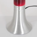 Tafelarmatuur VOLCAN cilindrisch, met schakelaar E14 IP20, staal geborsteld 