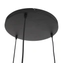 Steinhauer Pendelarmatuur BOLLIQUE 3-vlams, rond E27 IP20, zwart mat dimbaar