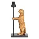 anne light & home table lamp ANIMAUX - SURICATE up, with switch, without shade, with plug E27 IP20, black matt 