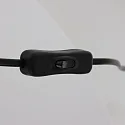 table lamp ANIMAUX - SURICATE up, with switch, without shade, with plug E27 IP20, black matt 