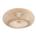Plafondarmatuur MAZE E27 IP20, bamboe licht dimbaar
