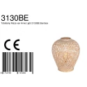 anne light & home Tafelarmatuur MAZE met schakelaar E27 IP20, bamboe licht 