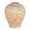 anne light & home Tafelarmatuur MAZE met schakelaar E27 IP20, bamboe licht 