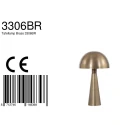 Steinhauer table lamp PIMPERNEL down, round, with switch, with plug, conical E27 IP20, bronze 