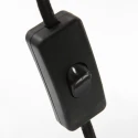 Steinhauer table lamp PIMPERNEL down, round, with switch, with plug, conical E27 IP20, bronze 