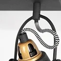 Mexlite Wand- en plafondarmatuur NOVÉ 2-vlams, instelbaar E14 IP20, zwart mat dimbaar