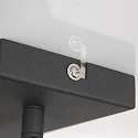 Mexlite Wand- en plafondarmatuur NOVÉ 2-vlams, instelbaar E14 IP20, zwart mat dimbaar
