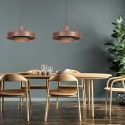anne light & home Pendelarmatuur FLINTER 1-vlams E27 IP20, hout dimbaar