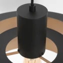 anne light & home Pendelarmatuur FLINTER 1-vlams, cilindrisch, direct / indirect E27 IP20, zwart mat dimbaar