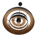 anne light & home Pendelarmatuur FLINTER 1-vlams, cilindrisch, direct / indirect E27 IP20, zwart mat dimbaar