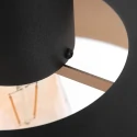 anne light & home Pendelarmatuur FLINTER 1-vlams, cilindrisch, direct / indirect E27 IP20, zwart mat dimbaar