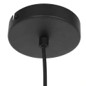 anne light & home Pendelarmatuur FLINTER 1-vlams, cilindrisch, direct / indirect E27 IP20, zwart mat dimbaar
