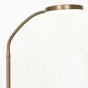 Mexlite floor lamp PLATU with flex arm, with touch dimmer IP20, bronze dimmable