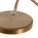 Mexlite floor lamp PLATU with flex arm, with touch dimmer IP20, bronze dimmable