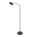 Mexlite Staande lamp PLATU 1-vlams IP20, bruin dimbaar
