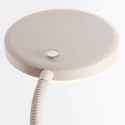 Mexlite Staande lamp PLATU 1-vlams IP20, crème dimbaar