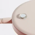 Mexlite Staande lamp PLATU 1-vlams IP20, crème dimbaar