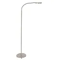 Staande lamp PLATU met flexibele arm, met aanraakdimmer IP20, staal dimbaar