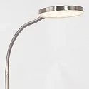 Mexlite floor lamp PLATU with flex arm, with touch dimmer IP20, steel dimmable