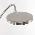 Mexlite floor lamp PLATU with flex arm, with touch dimmer IP20, steel dimmable