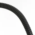 Mexlite Staande lamp PLATU met flexibele arm, met aanraakdimmer IP20, zwart mat dimbaar
