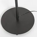 Mexlite Staande lamp PLATU met flexibele arm, met aanraakdimmer IP20, zwart mat dimbaar