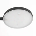 Mexlite floor lamp PLATU with flex arm, with touch dimmer IP20, black matt dimmable