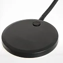Mexlite Staande lamp PLATU met flexibele arm, met aanraakdimmer IP20, zwart mat dimbaar