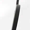 Mexlite Staande lamp PLATU met flexibele arm, met aanraakdimmer IP20, zwart mat dimbaar