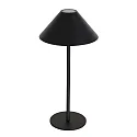 table lamp ANCILLA up / down, with USB connection, with accumulator, with touch dimmer IP54, black matt dimmable