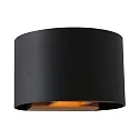 Steinhauer Wandarmatuur MURO up down, rond, instelbaar G9 IP20, zwart mat dimbaar