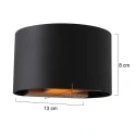 Wandarmatuur MURO up down, rond, instelbaar G9 IP20, staal geborsteld dimbaar