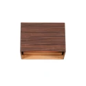 Wandarmatuur MURO 1-vlams, hoekig G9 IP20, hout dimbaar