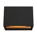 wall luminaire MURO up / down, square, flat, adjustable G9 IP20, black matt dimmable